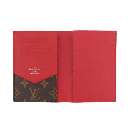 ルイヴィトン パスポートカバー レディース モノグラム クーヴェルテュール・パスポール NM レッド LOUIS VUITTON M12824 サリレッド