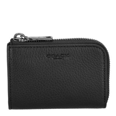 250v COACH ブラックキーケース 保存袋付き　未使用 COACH ☆大人気☆ ジップ キーケース ブラック キーリング 新品