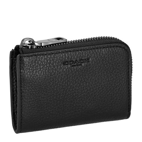 コーチ アウトレット コインケース メンズ ジップ キー ケース ブラック COACH OUTLET CW358 QB/BK