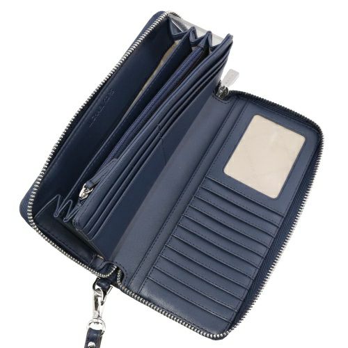 マイケルコース 長財布 レディース ジェット セット トラベル レザー トラベル コンチネンタル ラウンド ジップ ネイビー MICHAEL KORS 35F7STVE7L NAVY