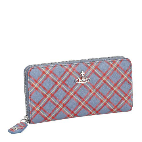 ヴィヴィアンウエストウッド 長財布 レディース マルチカラー Vivienne Westwood 51060058W S0022 K302 BLUE/ORANGE TARTAN