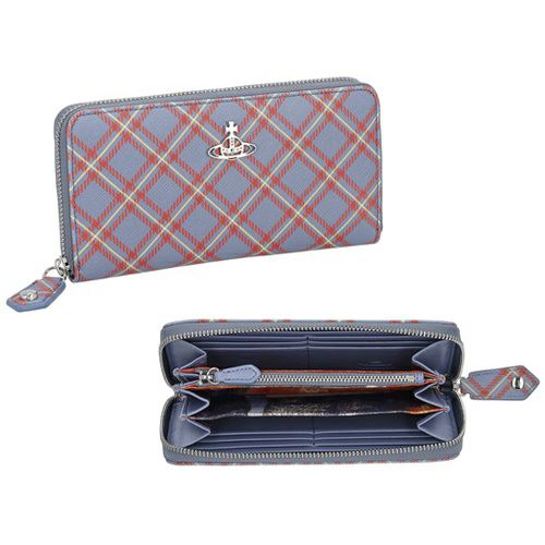 ヴィヴィアンウエストウッド 長財布 レディース マルチカラー Vivienne Westwood 51060058W S0022 K302 BLUE/ORANGE TARTAN