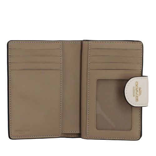 コーチ アウトレット 二つ折り財布 レディース ミディアム コーナー ジップ ウォレット・シグネチャー キャンバス ホワイト COACH OUTLET CW786 IMXU5 ホワイト/チョーク