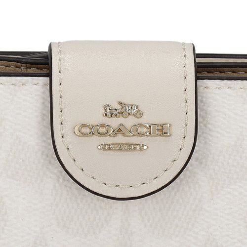 コーチ COACH ミディアム コーナー ジップ シグネチャー デニム二つ折財布 コーチ COACH ミディアム コーナー ジップ シグネチャー デニム二つ折