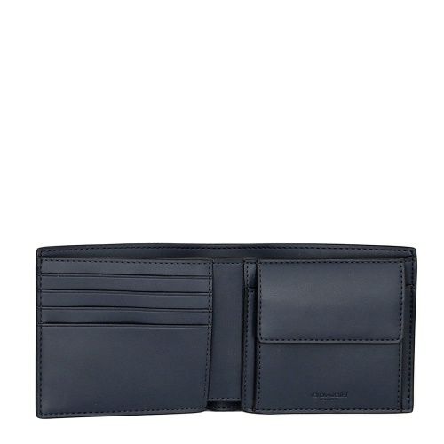 コーチ アウトレット 二つ折り財布 メンズ コイン ウォレット・シグネチャー キャンバス ネイビー COACH OUTLET CY406 QBN2V デニム/ミッドナイトネイビー