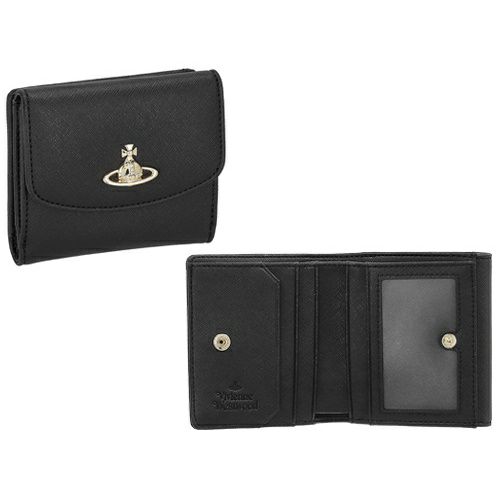 ヴィヴィアンウエストウッド 二つ折り財布 レディース ブラック Vivienne Westwood 51150032W S0021 N402 BLACK