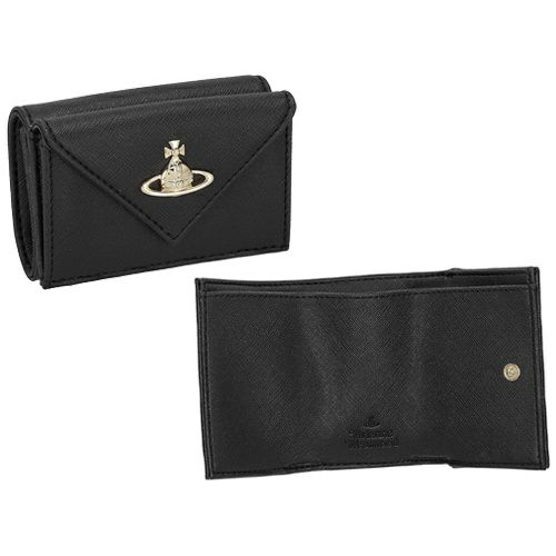 ヴィヴィアンウエストウッド 三つ折り財布 レディース ブラック Vivienne Westwood 5115002EW S0021 N402 BLACK
