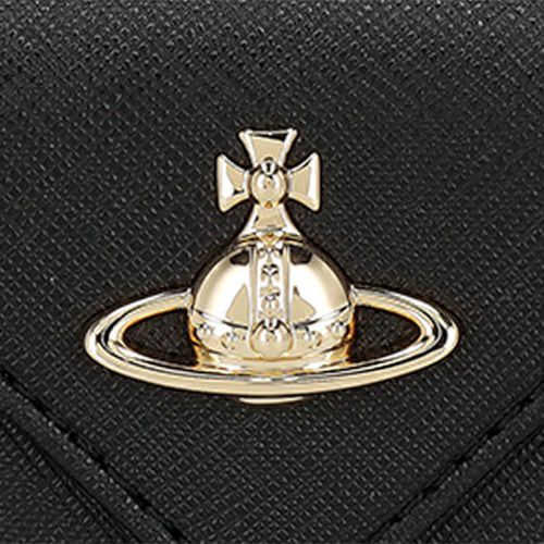 ヴィヴィアンウエストウッド 三つ折り財布 レディース ブラック Vivienne Westwood 5115002EW S0021 N402 BLACK