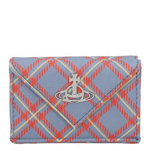ヴィヴィアンウエストウッド 三つ折り財布 レディース マルチカラー Vivienne Westwood 5115002FW S0022 K302 BLUE/ORANGE TARTAN