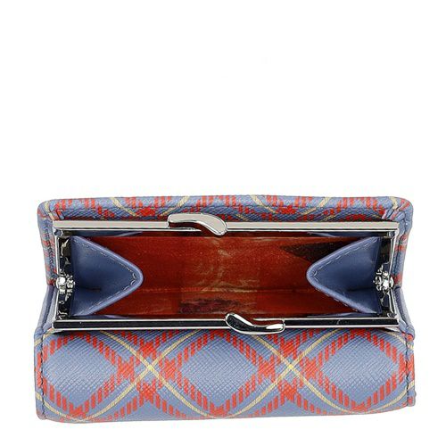 ヴィヴィアンウエストウッド 三つ折り財布 レディース マルチカラー Vivienne Westwood 5115002NW S0022 K302 BLUE/ORANGE TARTAN