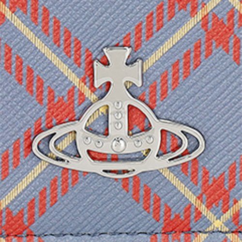 ヴィヴィアンウエストウッド 三つ折り財布 レディース マルチカラー Vivienne Westwood 5115002NW S0022 K302 BLUE/ORANGE TARTAN