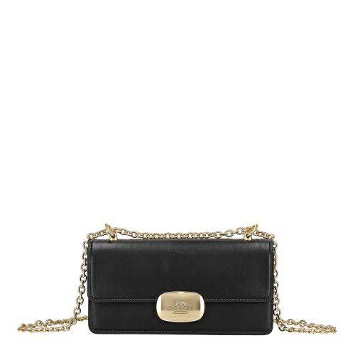 コーチ アウトレット ショルダーバッグ レディース エライザ フラップ クロスボディ ブラック COACH OUTLET CP008 IMBLK