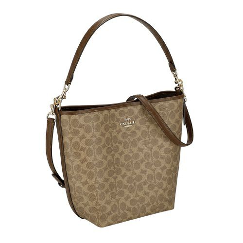 コーチ アウトレット ショルダーバッグ レディース シティ ラージ バケット バッグ・シグネチャー ブラウン COACH OUTLET CT802 IMXHE タン/ブラウン