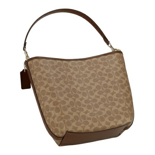 コーチ アウトレット ショルダーバッグ レディース シティ ラージ バケット バッグ・シグネチャー ブラウン COACH OUTLET CT802 IMXHE タン/ブラウン