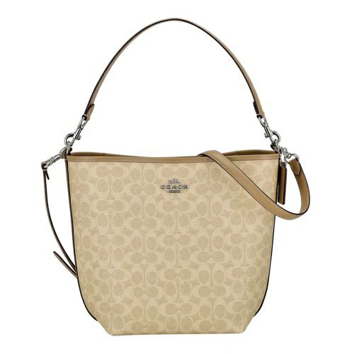コーチ アウトレット ショルダーバッグ レディース シティ ラージ バケット バッグ・シグネチャー ベージュ COACH OUTLET CT802 SVPWH サンド/トープ