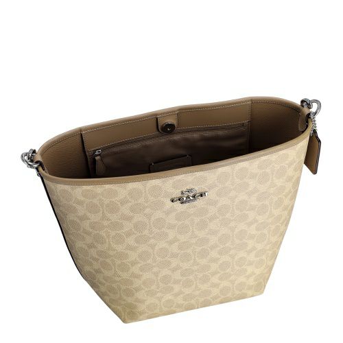 コーチ アウトレット ショルダーバッグ レディース シティ ラージ バケット バッグ・シグネチャー ベージュ COACH OUTLET CT802 SVPWH サンド/トープ