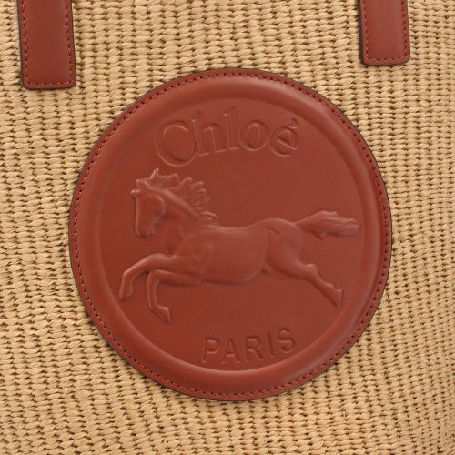 クロエ トートバッグ レディース HORSE MEDAL LARGE BASKET ブラウン CHLOE CHC25SS591 O82 27S SEPIA BROWN
