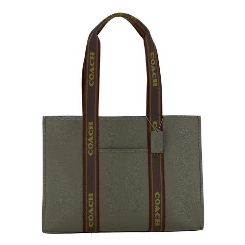 コーチ アウトレット トートバッグ レディース ラージ スミス トート グリーン COACH OUTLET CU996 QBRM3 モスグリーン