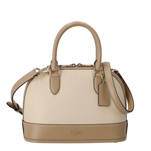コーチ アウトレット ハンドバッグ レディース サブリナ サッチェル バッグ・カラーブロック ベージュ COACH OUTLET CAM56 IMXUV アイボリー/トープ