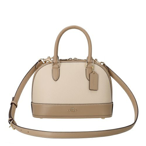 コーチ アウトレット ハンドバッグ レディース サブリナ サッチェル バッグ・カラーブロック ベージュ COACH OUTLET CAM56 IMXUV アイボリー/トープ