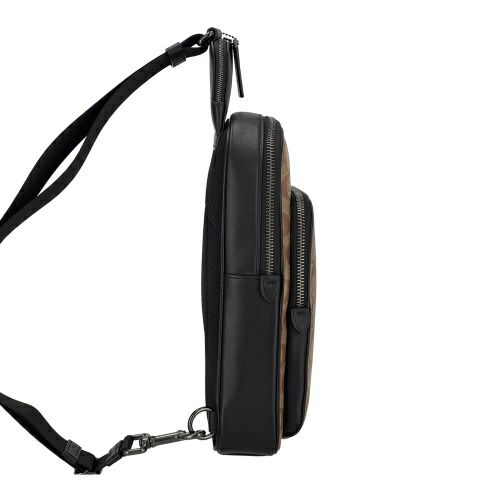 コーチ アウトレット ボディバッグ メンズ イーサン パック・シグネチャー キャンバス ブラウン COACH OUTLET CO910 QBKHA カーキ