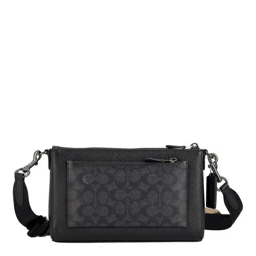 コーチ アウトレット ショルダーバッグ メンズ シグネチャー ホールデン クロスボディ ブラック COACH OUTLET CW372 QBXAJ