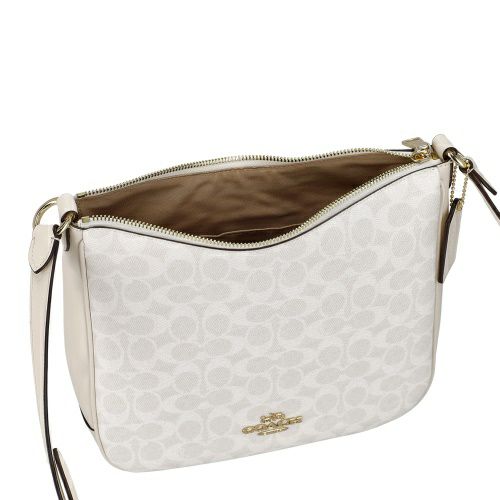 コーチ アウトレット ショルダーバッグ レディース エリー ファイル バッグ・シグネチャー キャンバス ホワイト COACH OUTLET CZ177 IMXU5 ホワイト/チョーク
