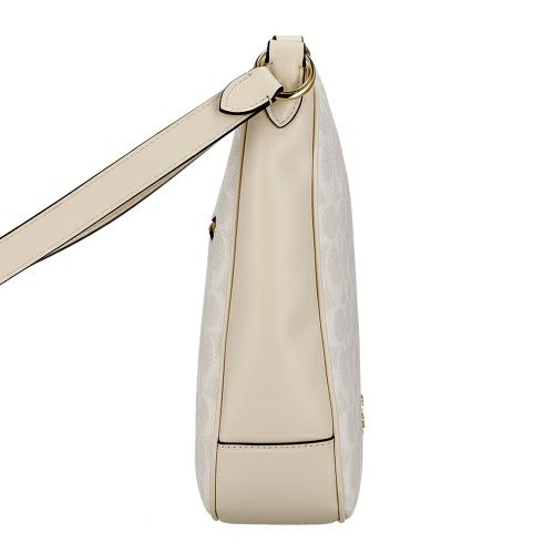 コーチ アウトレット ショルダーバッグ レディース エリー ファイル バッグ・シグネチャー キャンバス ホワイト COACH OUTLET CZ177 IMXU5 ホワイト/チョーク