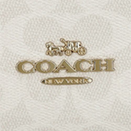 コーチ アウトレット ショルダーバッグ レディース エリー ファイル バッグ・シグネチャー キャンバス ホワイト COACH OUTLET CZ177 IMXU5 ホワイト/チョーク