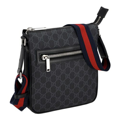 グッチ ショルダーバッグ メンズ レディース GG ブラック スモール メッセンジャーバッグ ブラック GUCCI 792082 FADJA 1042