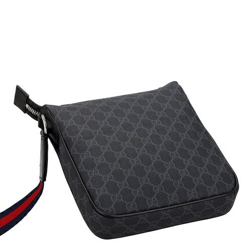 グッチ ショルダーバッグ メンズ レディース GG ブラック スモール メッセンジャーバッグ ブラック GUCCI 792082 FADJA 1042