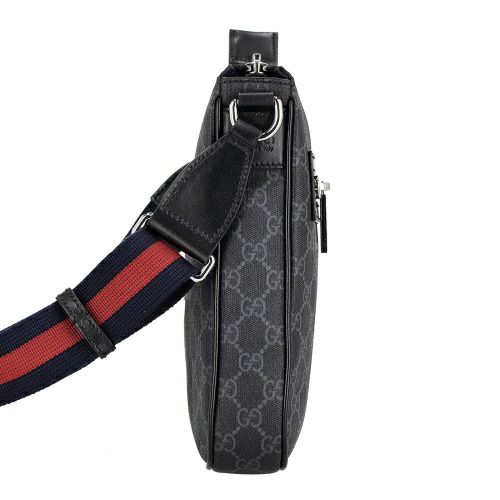 グッチ ショルダーバッグ メンズ レディース GG ブラック スモール メッセンジャーバッグ ブラック GUCCI 792082 FADJA 1042