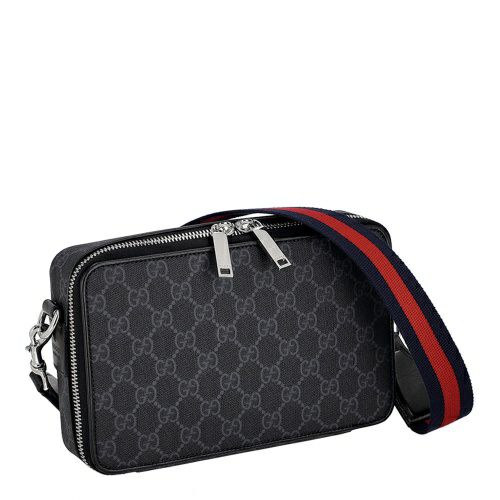 GUCCI - GUCCI ショルダーバッグ GGナイロン ブラック 449184の
