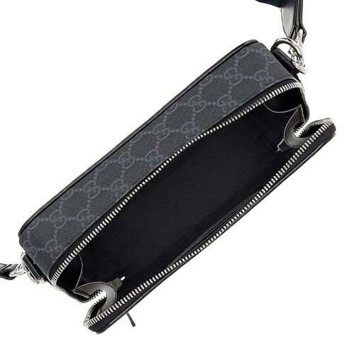 グッチ ショルダーバッグ メンズ レディース GG ブラック スモール ショルダーバッグ ブラック GUCCI 792456 FADJA 1042