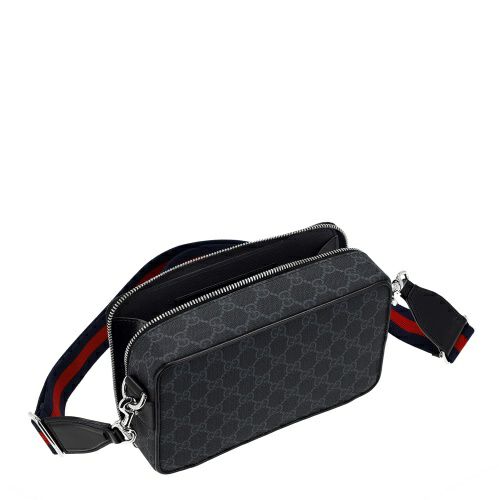 グッチ ショルダーバッグ メンズ レディース GG ブラック スモール ショルダーバッグ ブラック GUCCI 792456 FADJA 1042