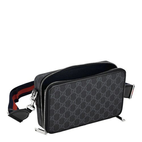 グッチ ショルダーバッグ メンズ レディース GG ブラック スモール ショルダーバッグ ブラック GUCCI 792456 FADJA 1042