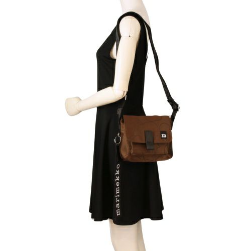 マリメッコ ショルダーバッグ レディース Mini Messenger Piirto Unikko ブラウン marimekko 093945 890 Brown/Black