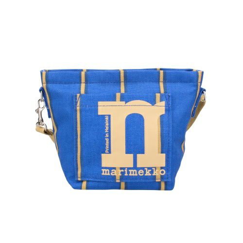 マリメッコ ショルダーバッグ レディース Mono Mini Crossbody Puhveli ブルー marimekko 094014 520 Blue/Beige