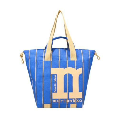 マリメッコ ショルダーバッグ レディース Mono City Tote Puhveli ブルー marimekko 094016 520 Blue/Beige