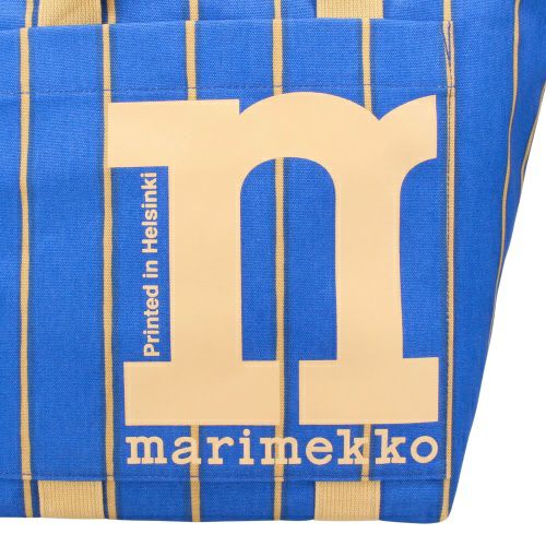マリメッコ ショルダーバッグ レディース Mono City Tote Puhveli ブルー marimekko 094016 520 Blue/Beige