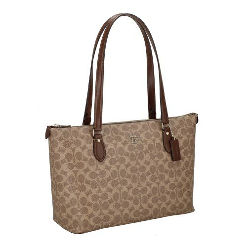 コーチ アウトレット トートバッグ レディース ギャラリー トート バッグ・シグネチャー キャンバス ブラウン COACH OUTLET CW381 IMXHE タン/ブラウン