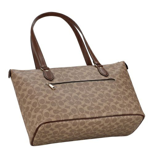コーチ アウトレット トートバッグ レディース ギャラリー トート バッグ・シグネチャー キャンバス ブラウン COACH OUTLET CW381 IMXHE タン/ブラウン