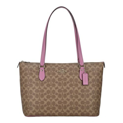 コーチ アウトレット トートバッグ レディース ギャラリー トート バッグ・シグネチャー キャンバス ブラウン COACH OUTLET CW381 IMXVS