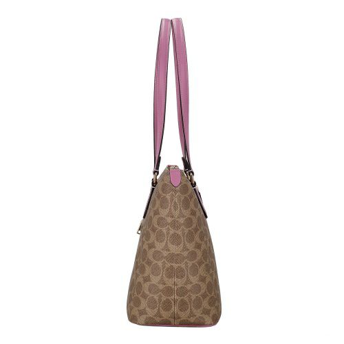 コーチ アウトレット トートバッグ レディース ギャラリー トート バッグ・シグネチャー キャンバス ブラウン COACH OUTLET CW381 IMXVS