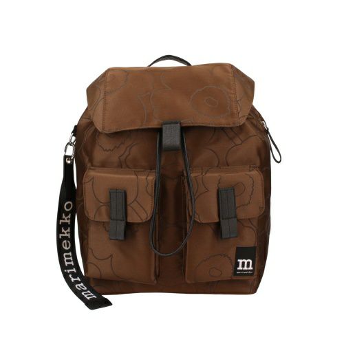 マリメッコ リュックサック レディース Everything Backpack L Unikko ブラウン marimekko 093994 890 Brown/Black