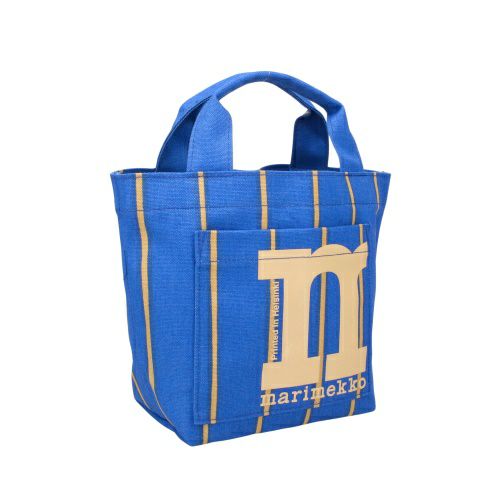 マリメッコ ハンドバッグ レディース Mono Mini Tote Puhveli ブルー marimekko 094015 520 Blue/Beige