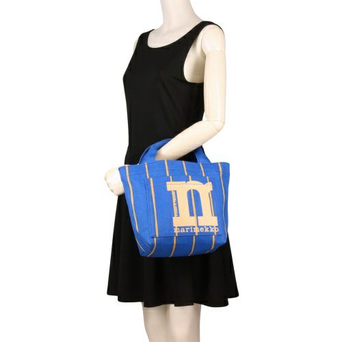 マリメッコ ハンドバッグ レディース Mono Mini Tote Puhveli ブルー marimekko 094015 520 Blue/Beige