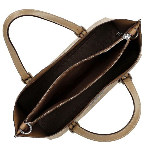 コーチ アウトレット ハンドバッグ ショルダーバッグ レディース モリー トート バッグ 25・シグネチャー キャンバス ベージュ COACH OUTLET CV965 SVPWH サンド/トープ