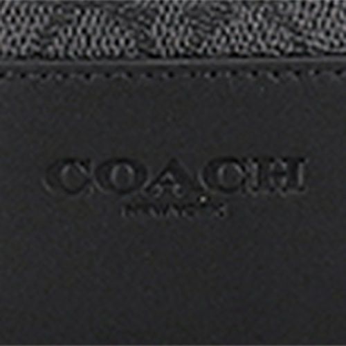 コーチ アウトレット ボディバッグ メンズ ドミニク スリング パック・シグネチャー キャンバス ブラック COACH OUTLET CY801 QBMI5 チャコール ブラック
