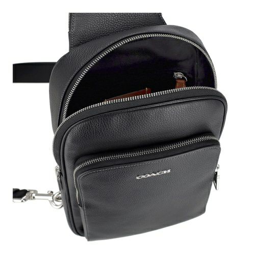 コーチ アウトレット ボディバッグ メンズ イーサン パック ブラック COACH OUTLET CY833 SV/BK